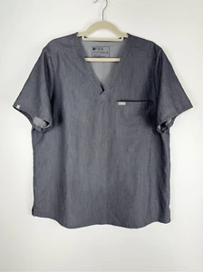 Figs Women's Technical Collection Catarina One Pocket Scrub Top Gray XXL - Picture 1 of 5