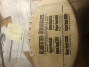 denver broncos 6 superbowl football in case - Picture 1 of 3