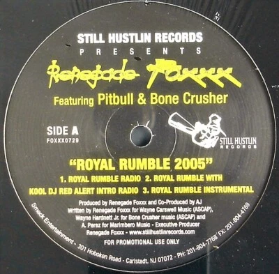 RENEGADE FOXXX / PITBULL "ROYAL RUMBLE 2005" 12" VINYL SINGLE FOXXX0729 *SEALED* Foto 1 de 2