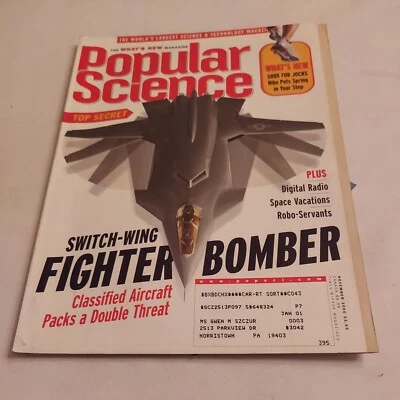 2000 November, Popular Science Monthly Magazine, Switch-Wing Fighter (CP165)  - Image 1 of 3