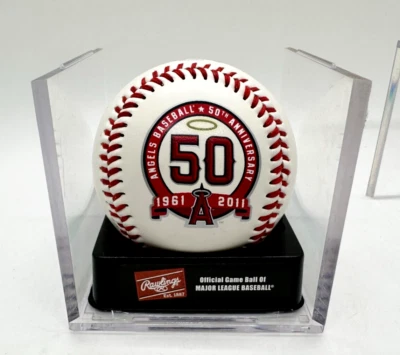 Бейсбольный мяч RAWLINGS 1961/2011 Los Angeles Angels 50th Annv MLB - Trout Rookie Year - Изображение 1 из 4