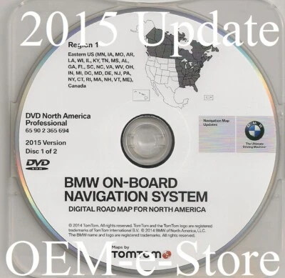 2004-2009 BMW 645Ci 645Cic 650i Navigation OEM DVD EAST Coast Map Final Update - Image 1 of 2