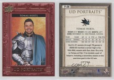 2023-24 Upper Deck Series 1 UD Portraits Red Frame /25 Tomas Hertl #P-26