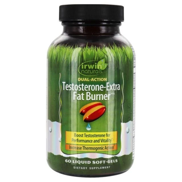 Irwin Naturals Testosterone-Extra Fat Burner - 60 Liquid Soft-Gels