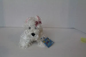 GANZ Webkinz White Terrier Plush Puppy Dog w/ Sealed Code Tag HM106 Stuffed - Picture 1 of 1