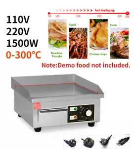 Griglia Elettrica Piano Barbecue Grill Piastra Calda Piano Cottura 110/220V 1500W - Foto 1 di 8
