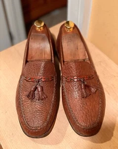 Moreschi braune Peccary Halbschuhe Schuhe 9 - Bild 1 von 10