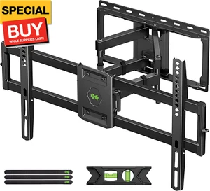 Full Motion TV Wall Mount for Most 42-86 inch Flat Screen/LED/4K, TV Mount Brack - Picture 1 of 9
