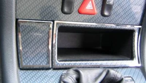 D Chrom Rahmen für Ablage / Mercedes SLK R170 - Edelstahl poliert 2 Teile - Picture 1 of 3