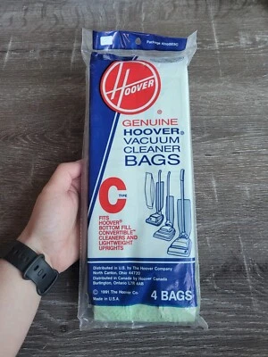 Hoover Genuine Type C Vacuum Cleaner Bags 4 Bags 4010003C - Image 1 of 2
