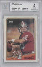 1988 Topps Joe Montana #38 BGS 4 HOF