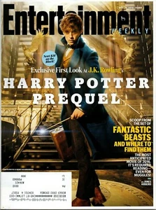 HARRY POTTER - EDDIE REDMAYNE Nov 2015 Entertainment Weekly Fantastic Beasts mag - Picture 1 of 2