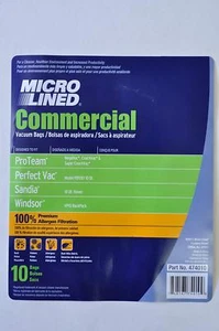 Bolsas de vacío MicroFine para mochila de 10 cuartos de galón - Paquete de 10 se adapta a ProTeam y la mayoría de las marcas - Imagen 1 de 2