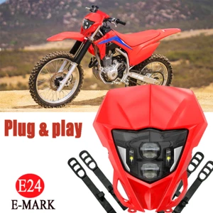 for Honda CRF125F CRF150F CRF230F CRF250L CRF250F CRF300L CRF450L LED Headlight - Picture 1 of 8