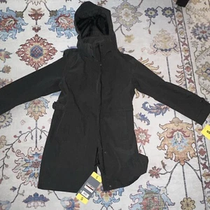 Kirkland Signature Ladies' Trench Rain Jacket, Charcoal Sz Small - Picture 1 of 5