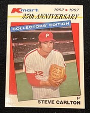1987 TOPPS KMART 15 STEVE CARLTON PHILLIES Vintage Baseball Card Hof ￼MLB