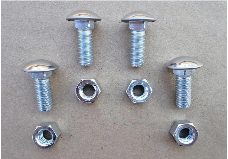 STAINLESS STEEL BUMPER BOLTS/NUTS! FOR PACKARD STUDEBAKER NASH EDSEL CORVAIR ETC - Image 1 of 1