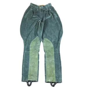 EuroStar grüne Cord Wildleder Knie Patches Knöchelriemen Reithose 36 26R - Bild 1 von 11