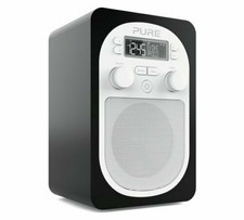 PURE EVOKE D1 PORTABLE STYLISH COMPACT DAB DIGITAL DISPLAY FM RADIO ALARM BLACK 