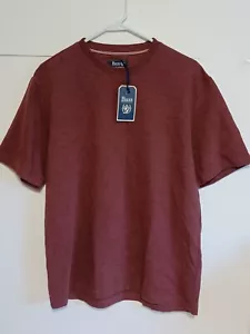 NWT GH Bass & Co Men s Medium Dark Brick - T-Shirt - Picture 1 of 4