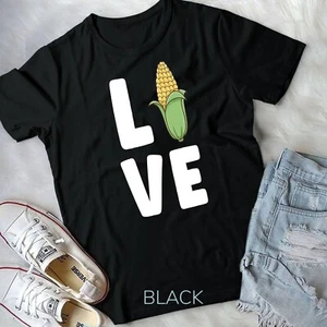 Funny Corn Love Farmer Farming Corn Lover Summer T-Shirt Unisex T-shirt - Picture 1 of 11