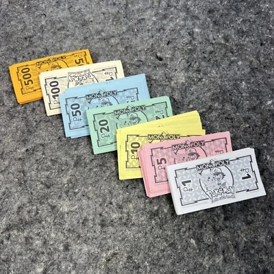 1999 Pokemon Monopoly REPLACEMENT MONEY Collector Board Game Bank Parts Pieces - Image 1 of 4