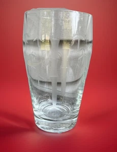 Noritake Sasaki Bambus geätzter Kristall Cocktail Shaker Becher Vase Tiki Design - Bild 1 von 12