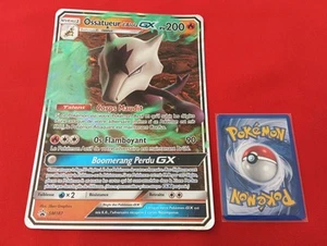 OSSATUEUR D'ALOLA GX SM187 PV200 HOLO REVERSE PROMO JUMBO RARE CARTE POKEMON FR - Imagen 1 de 4