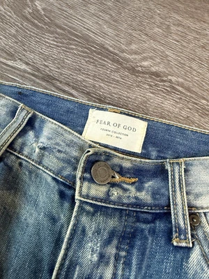 Pantalones de mezclilla ajustados Fear Of God Fourth Collection talla 32, desgastados 2015 Foto 1 de 4