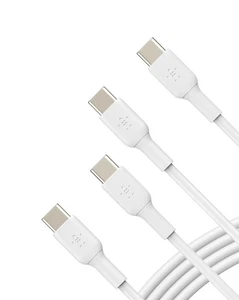 Belkin BoostCharge USB-C to USB-C fast charger cable, USB type C charger cabl... - Picture 1 of 8
