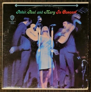 PETER PAUL & MARY “In Concert” Vinyl DOUBLE-LP 1968 Reissue Santa Maria Pressing - Picture 1 of 9