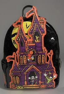 2024 DISNEY LOUNGEFLY MICKEY MOUSE & FRIENDS HALLOWEEN GLOW-IN-THE-DARK RUCKSACK - Bild 1 von 6