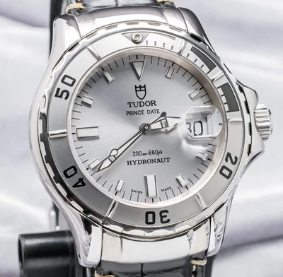 Tudor Prince Fecha Hidronauta 40 mm Esfera Plateada Acero Inoxidable Automático 89190P Foto 1 de 4