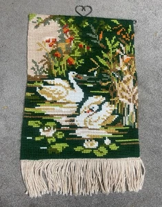Vintage Traditional Swedish Tapestry  wall hanging Wall Hanging 68x38cm - Picture 1 of 8