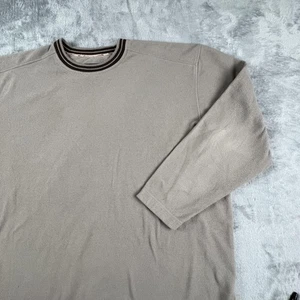 Patagonia Sweater Mens XL Gray Fleece Crewneck Pullover Rib Collar Long Sleeve - Picture 1 of 11