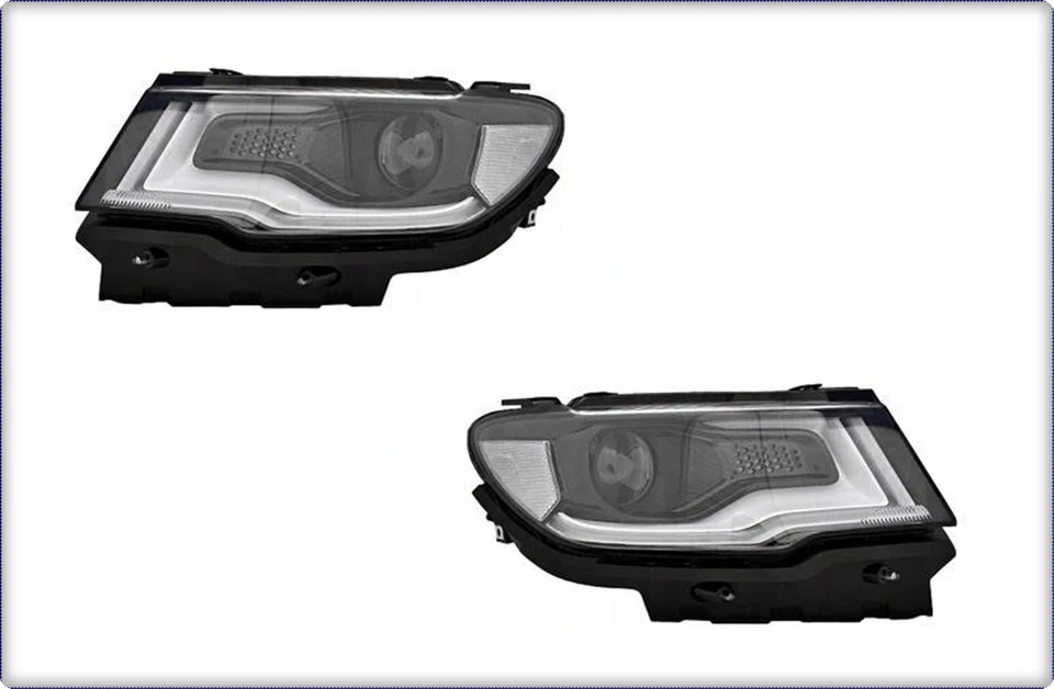 2x SCHEINWERFER HAUPTSCHEINWERFER FÜR JEEP COMPASS 2017 - 2021 EU LED - Bild 1 von 1