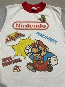 Vintage Nintendo Mario 1988 Kids Retro Zelda Punch Out Shirt Sz 12-14 - Picture 1 of 7