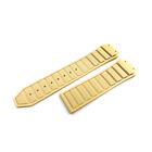 26mm Beige Link Rubber Strap Band Fit Hublot Watch Models Clasp Silver/gold