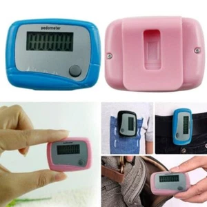 Lcd Clip On Pedometer Step Walking Distance Calorie Counter Jogging Running - Picture 1 of 13