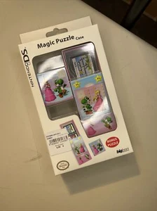 NEUF NEW boîte rangement officiel + puzzle cartouche de jeux nintendo DS peach - Imagen 1 de 2