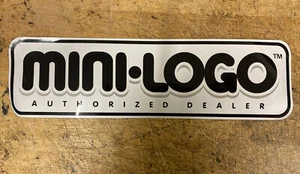 MINI-LOGO AUTHORIZED DEALER VINTAGE SKATEBOARD STICKER old school 12" x 3.5" - Picture 1 of 5