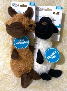 Outward Hound 2-Pack Small SCRUFFLES LAMB & MOOSE Pet Dog Toy New -FREE SHIPPING - Picture 1 of 10