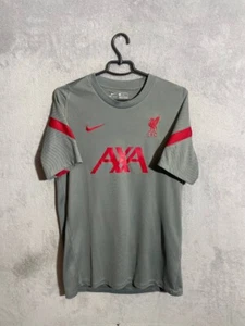 Liverpool Training Jersey Football Soccer Shirt Gray Nike Trikot Men Size M - Picture 1 of 9
