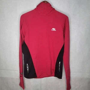 Brooks Hoodie Pink Black Long Sleeve Pullover Vapor-Dry Running Activewear L - Picture 1 of 21