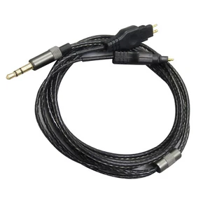 Black Headphone Replacemen Cable For Sennheiser HD414 HD430 HD650 HD600 HD580 - Picture 1 of 8