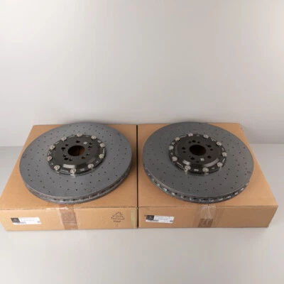 Nuevo par de discos de freno delanteros Mercedes GLS 63 AMG GLE 167 EQS 295 cerámica carbono Foto 1 de 4