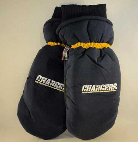 San Diego Chargers NFL Mens Thinsulate Winter Ski Mittens Size S/M Navy Cover