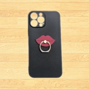 Custodia per iPhone 13 Pro Max 15 14 12 SE 2022 3D Carina Porta Labbra Morbida TPU Cover - Foto 1 di 4
