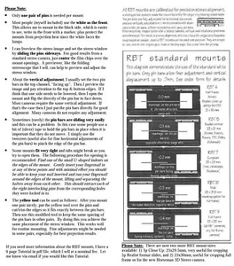 10x RBT Stereo Slide 3D Mounts - you select size (Realist, European, Full Frame) - Picture 1 of 16