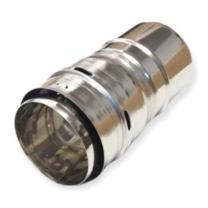 ROCCHEGGIANI ADATTATORE TUBO FLESSIBILE A MASCHIO RIGIDO Ø 100 ACCIAIO INOX - Imagen 1 de 1